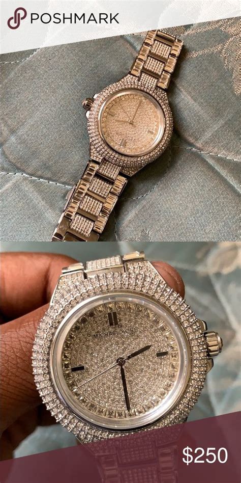 michael kors chronograph watch dials|Michael Kors iced out watch.